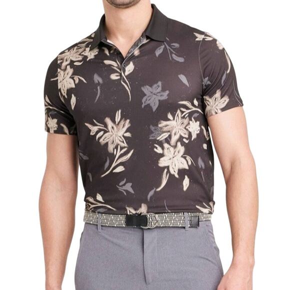 all in motion Other - All in Motion Polo Shirt Mens Moisture Wicking Floral Golf Shirt Small 0611